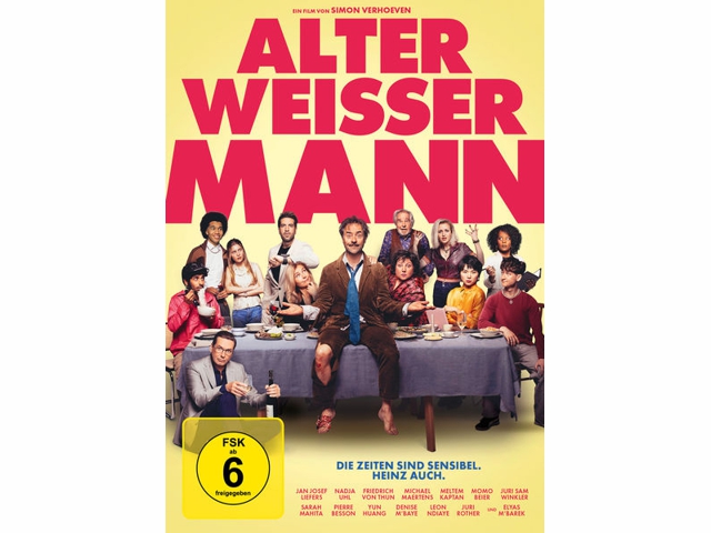 "Ein Filmplakat mit dem Titel und Cast von "Altweißer Mann.""
