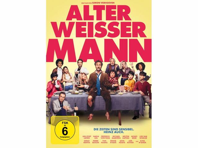 "Ein Filmplakat mit dem Titel und Cast von "Altweißer Mann.""